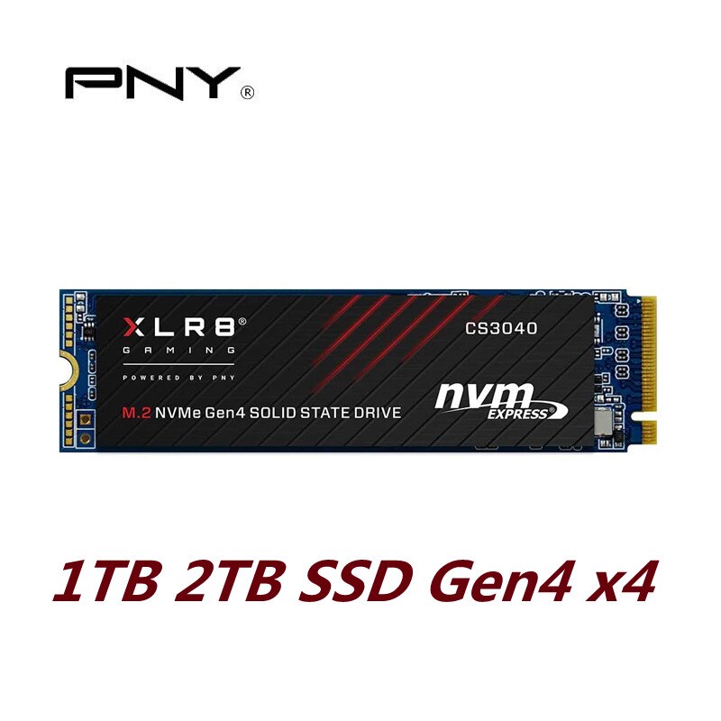 PNY XLR8 SSD CS3040, 1TB, 2TB, M.2 NVMe Gen4 x4 ..